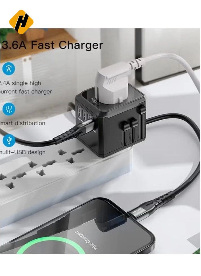 MC-10 USB-C Port Universal Travel Adapter is the international travel electrical plug adapter