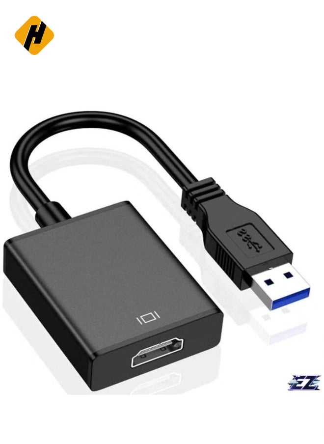 USB 3.0 to HDMI Adapter for Monitor Mac Windows 11 10 8 HDMI USB Converter for Laptop MacBook pro USB3 HDMI Cable Multiple Monitors for Desktop PC TV