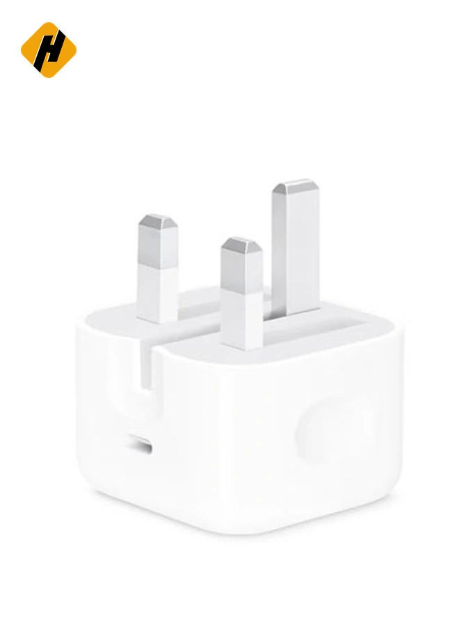 20W Foldable Fast Charging Wall Adapter Compatible with Apple iPhone 12 Pro Max/11 Pro Max/SE, iPad White