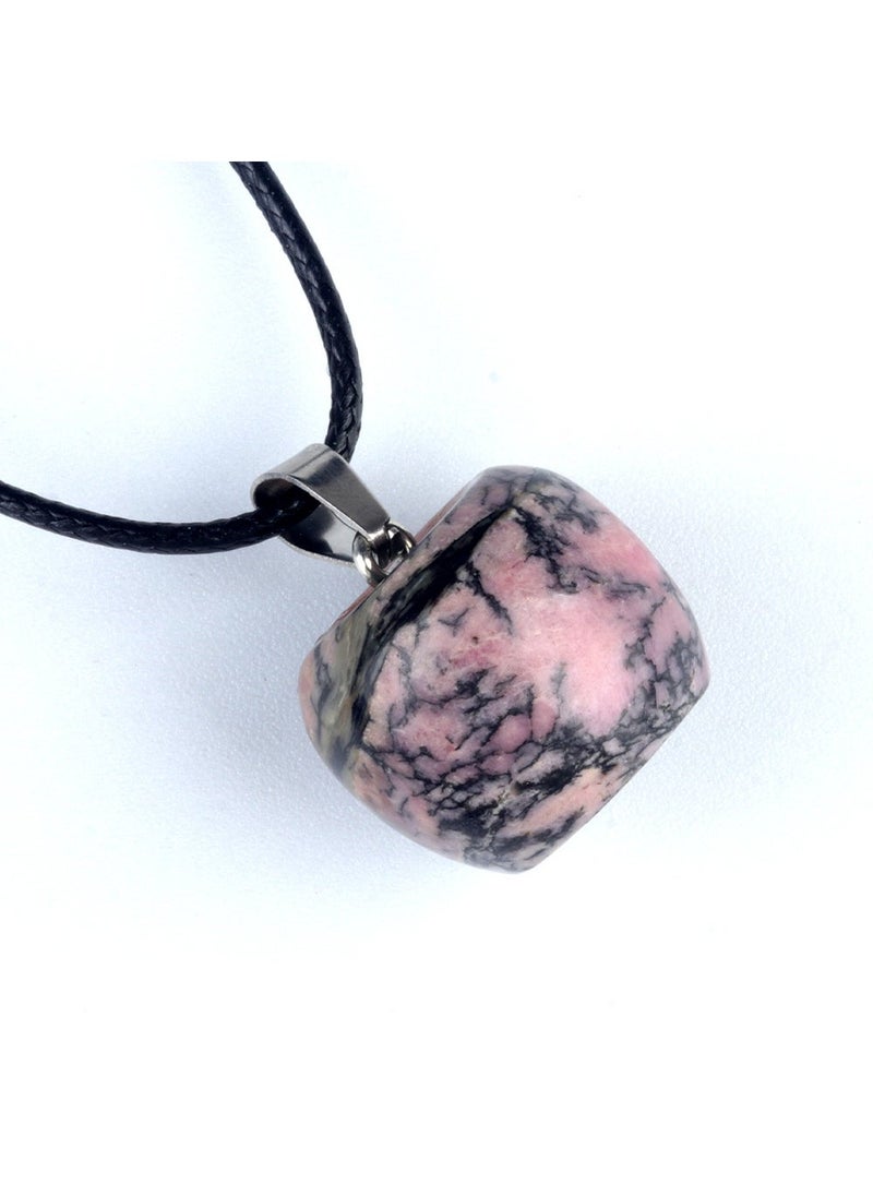 Natural Agate Apple Pendant Charm 20mm 20mm rose stone