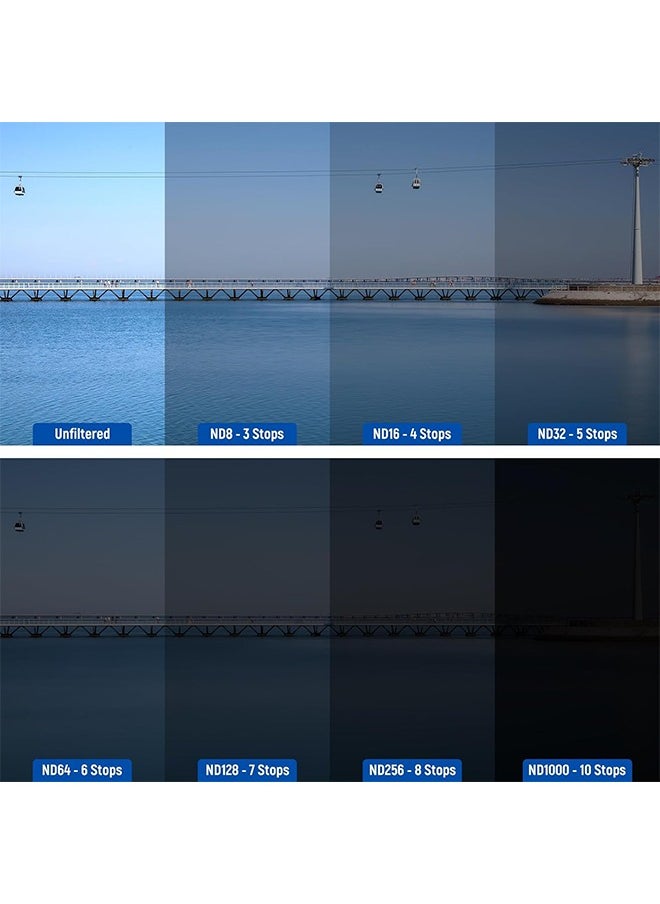 NEEWER Magnetic ND & CPL & Effect Filter Set for DJI OSMO Pocket 3, 14 Pack HD CPL ND8 ND16 ND32 ND64 ND128 ND256 ND1000 ND8/PL ND16/PL ND32/PL ND64/PL Light Pollution Reduction, Black Diffusion 1/4