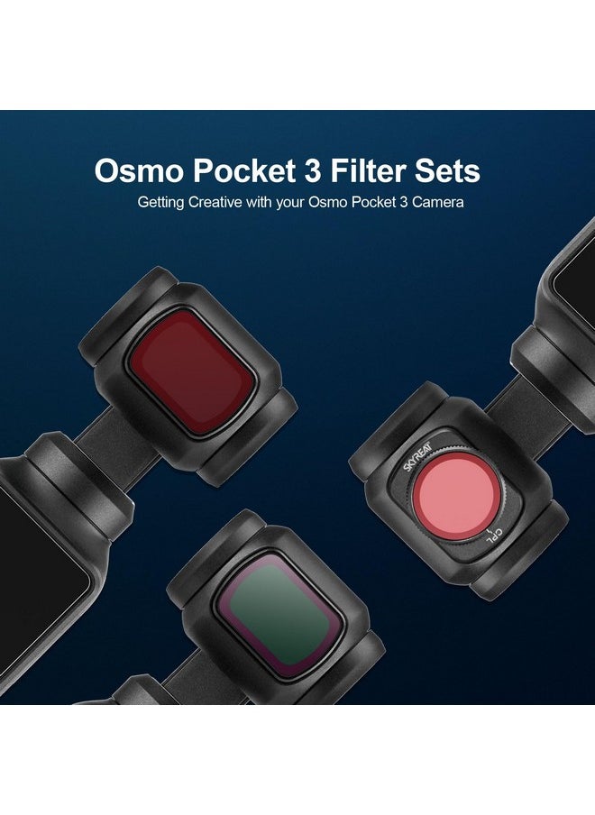 Nd Filters Set For Dji Osmo Pocket 3 Creator Combo Accessories (Black Mist)