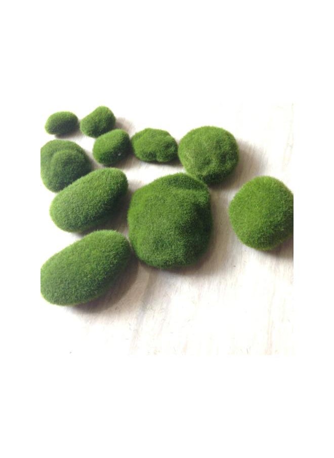 12pcs Artificial Moss Stones Fairy Garden Moss Rocks Dollhouse Plant Pot DIY Decoration