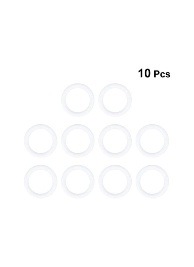 10pcs Craft Foam Wreath Polystyrene Foam Ring for DIY Christmas Art Craft Kids Art Class Floral Projects Wedding Home Decoration 10X1.5cm