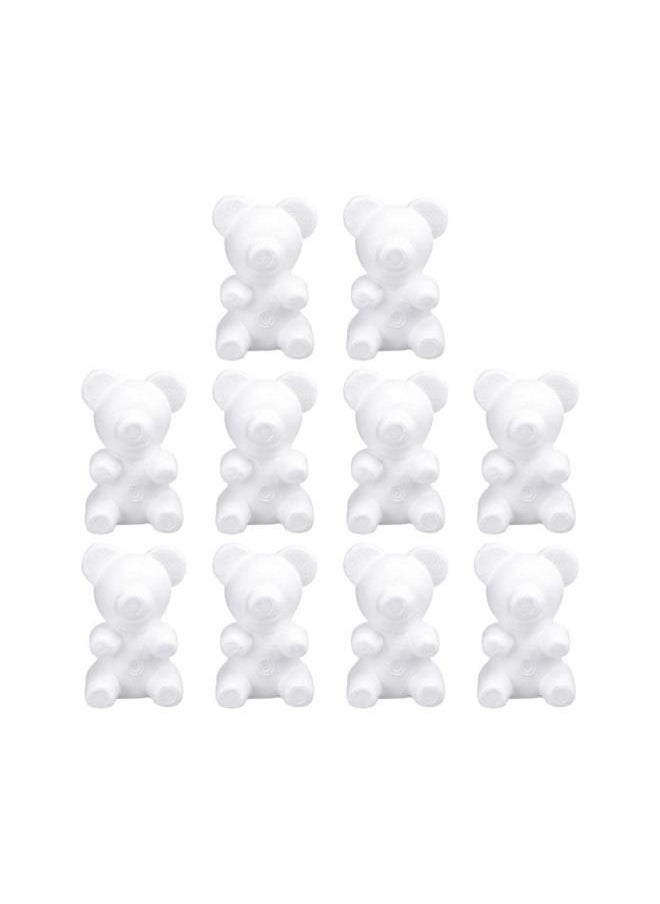 10pcs Foam Bear Shapes 20cm Polystyrene Styrofoam Modelling Foam Mould for DIY Rose Bear Flower Arrangements Crafts