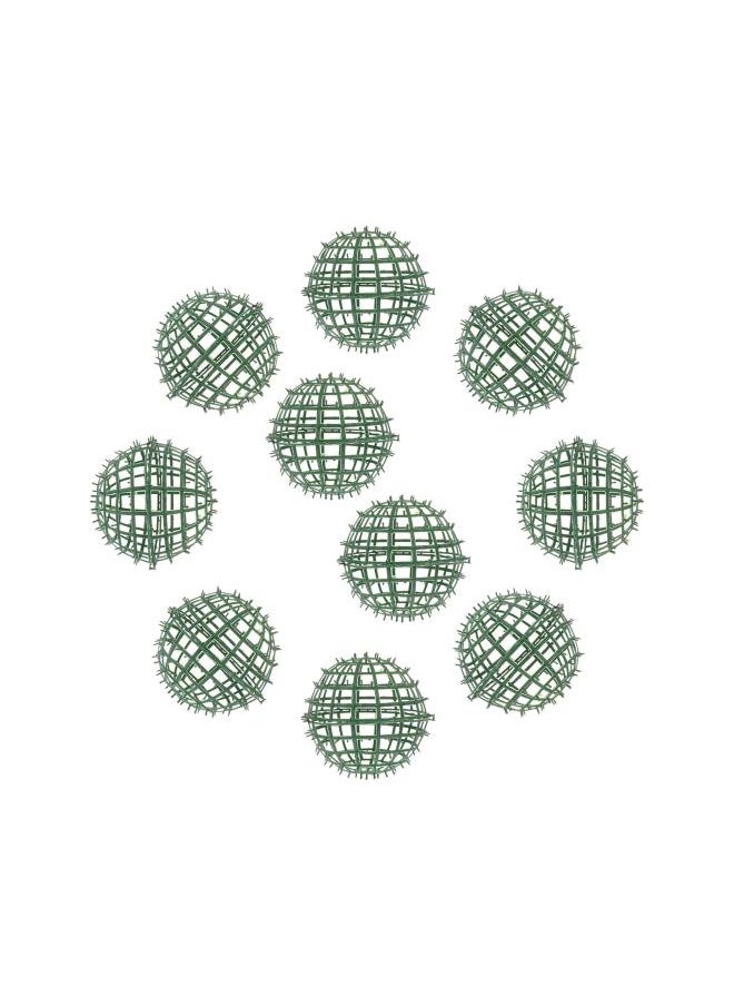 Floral Topiary Ball Frame Holder: 10pcs DIY Green Flower Ball Support Cage 15cm Flower Ball Making Frame Wedding Flower Ball Arrangement Holder ( Random Color )