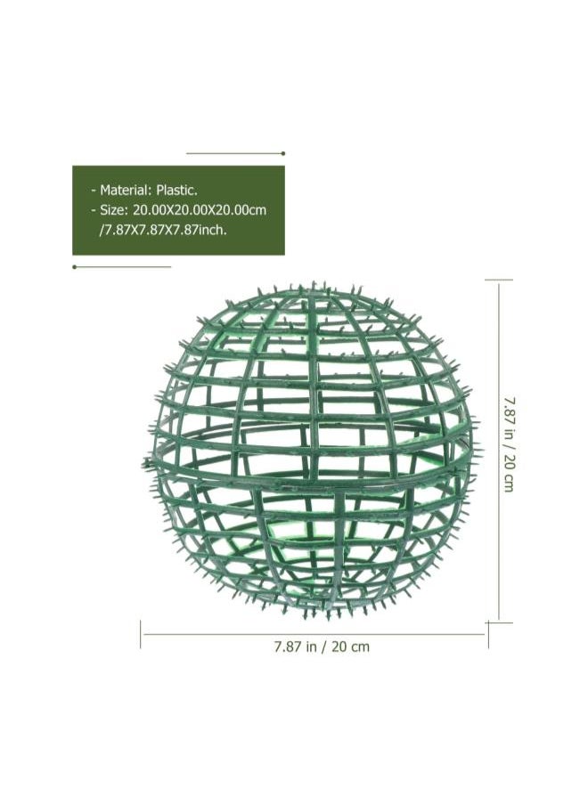 Floral Topiary Ball Frame Holder: 5pcs DIY Green Flower Ball Support Cage 20cm Flower Ball Making Frame Wedding Flower Ball Arrangement Holder ( Random Color )