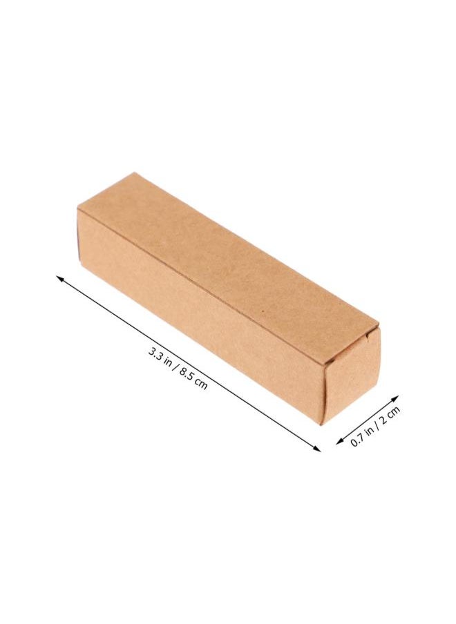 50Pcs Kraft Paper Lipstick Boxes, Essential Oil Packaging Boxes, DIY Supplies Beauty Accessories Makeup Organzier Tube Storage Lip Gloss Boxes