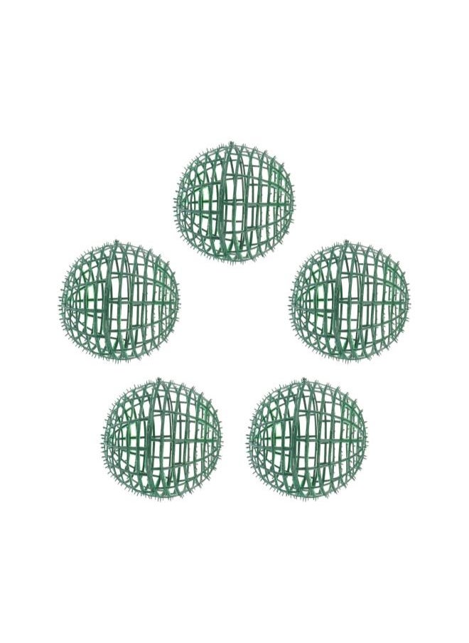 Garden Spheres Floral Topiary Ball Frame Holder: 5pcs DIY Green Flower Ball Support Cage 25cm Flower Ball Making Frame Wedding Flower Ball Arrangement Holder ( Random Color ) Greenery Balls