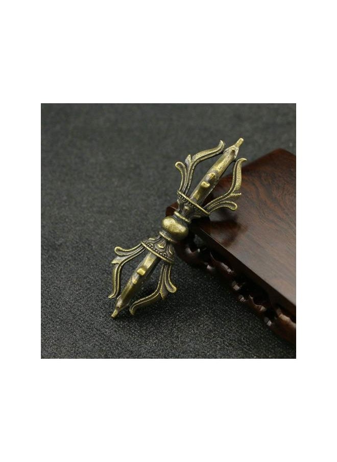 Tibetan Buddhist Pendant Antique Bronze Copper Dorje Vajra Pestle Prayer Ruyi Charms Religious Phurba Jewelry Pendant Meditation Yoga Crafts for Necklace Keychain