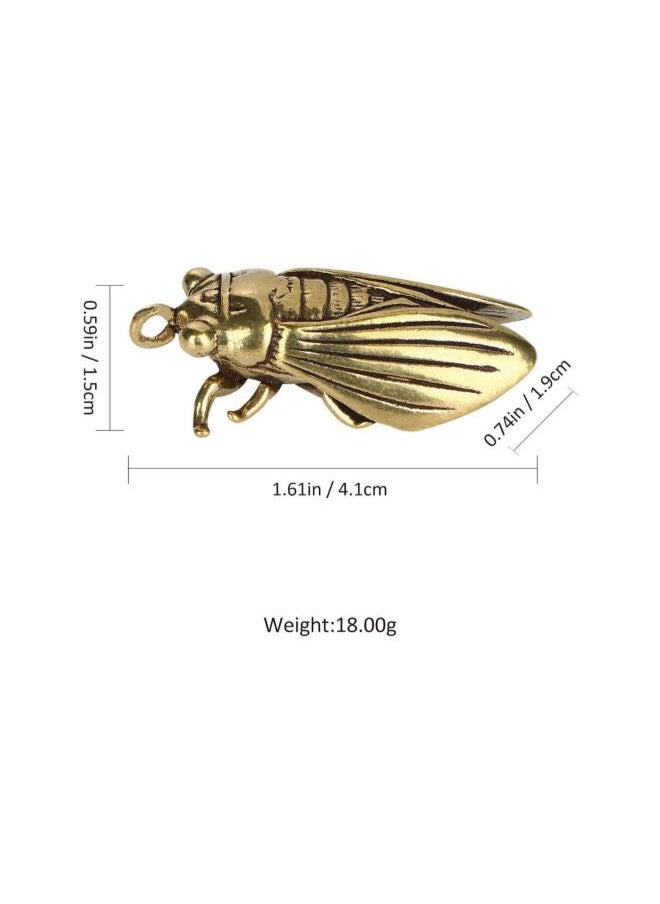 Cicada Charm Vintage Copper 3D Cicala Pendant DIY Antique Hanging Jewelry Making Craft Decor for Necklace Keychain Bracelet