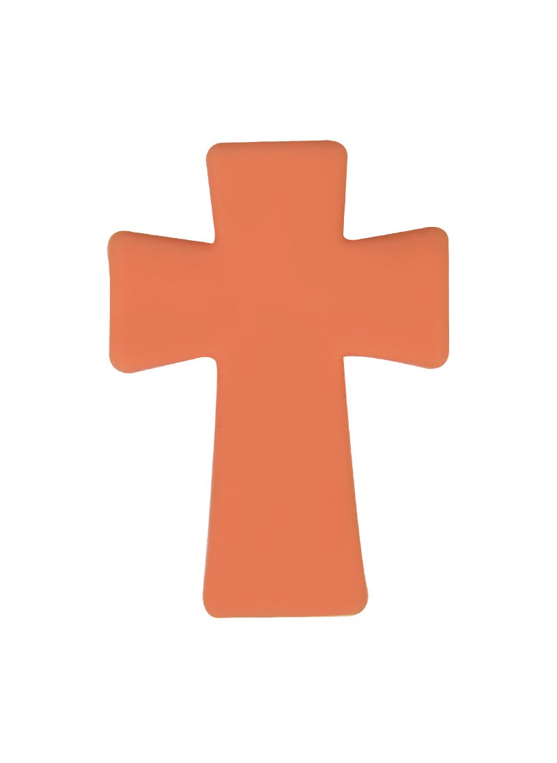 Silicone Beads Cross Teether Beads DIY Halloween Baby 37# nectarine