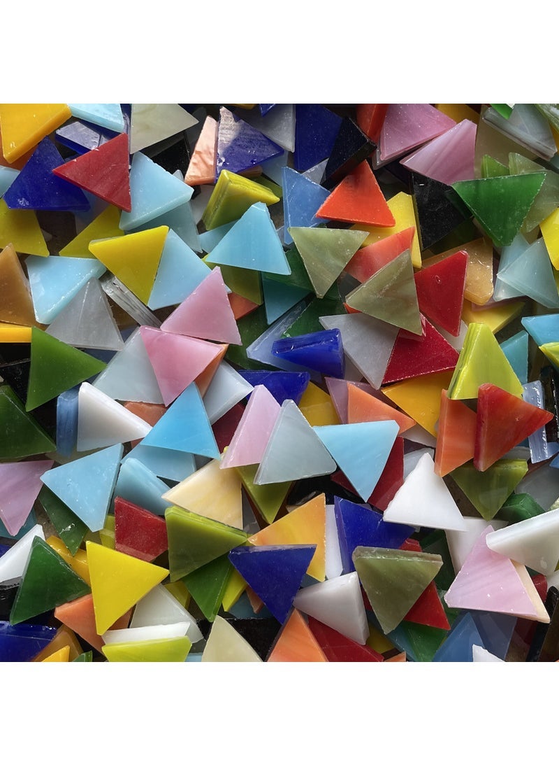 1 x 5 pcs Triangle Mosaic Glass DIY Craft Background