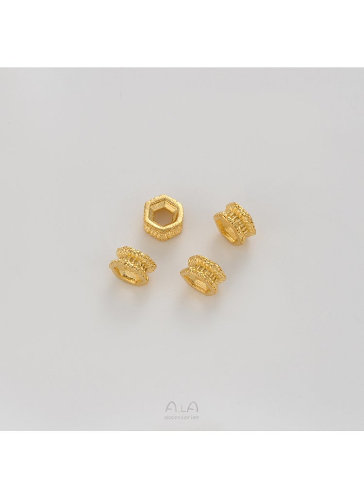 Gold-Tone Charm Beads DIY Jewelry Accessories 3# 3x6mm 1 3# 3x6mm 1