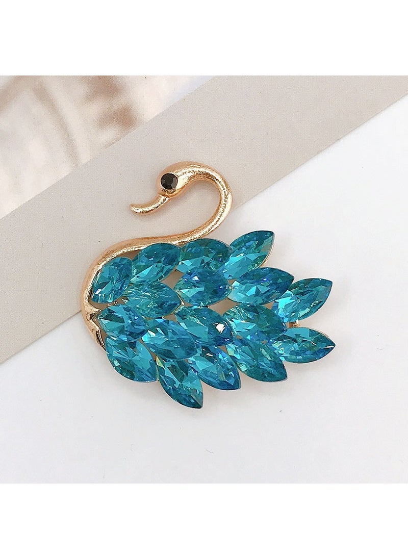 Crystal Gem Duck DIY Jewelry Accessories D1288-right Lake Blue