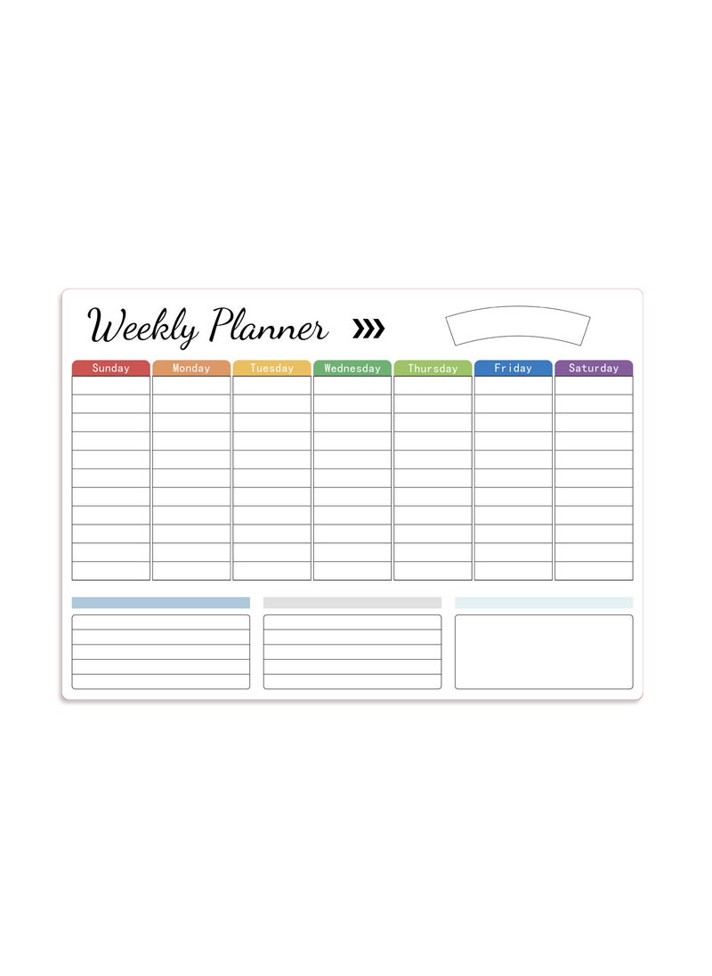 A3 Magnetic Fridge Memo Whiteboard weekly plan