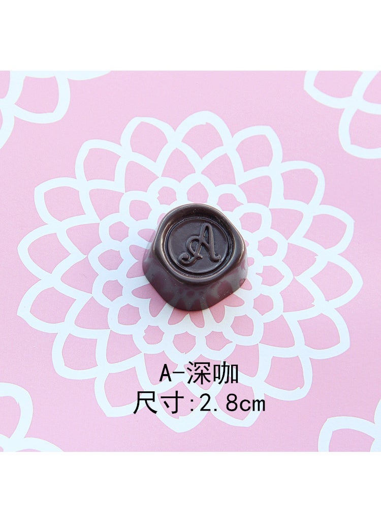 Large Imitation Chocolate Resin DIY Keychain Fridge Magnet A- Deep Coffee