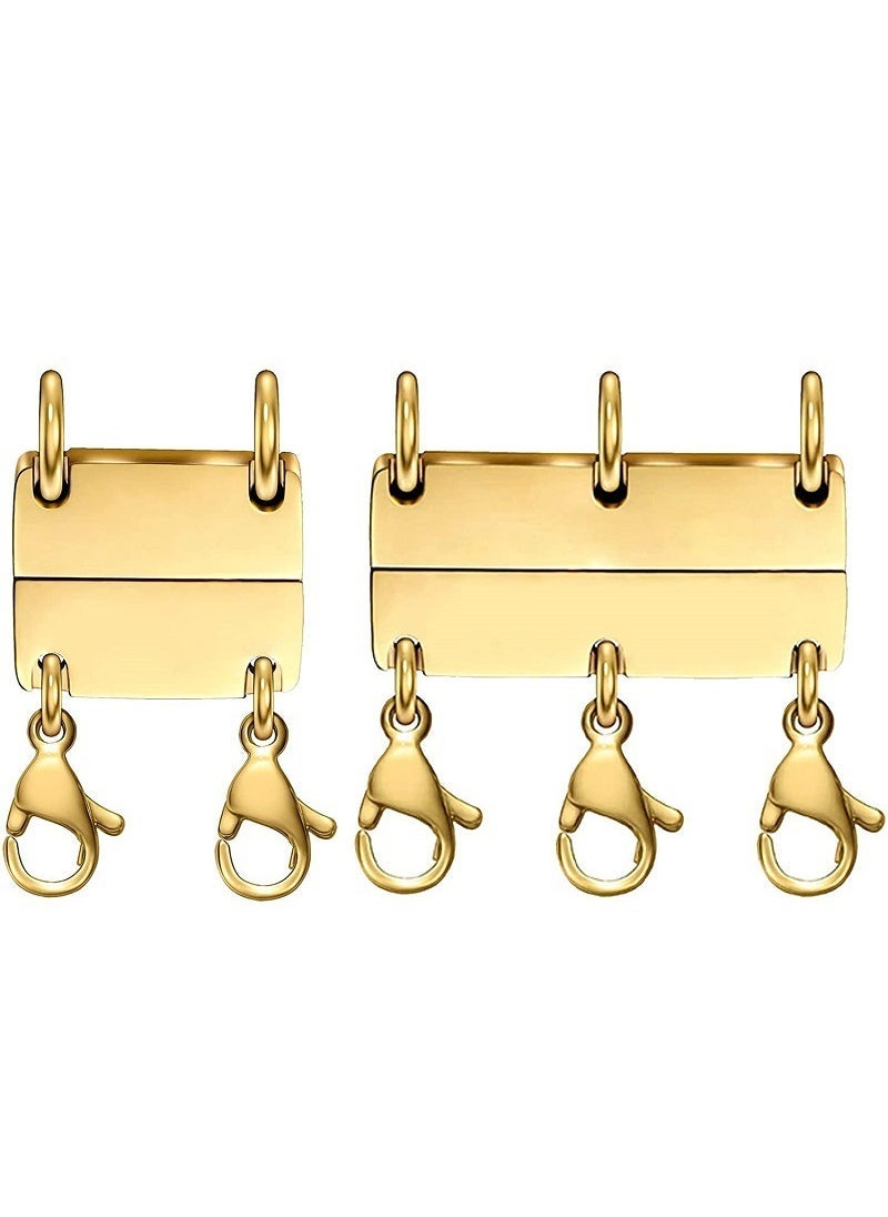 Magnetic Jewelry Clasp 2 gold (open and close buckle + lobster clasp)