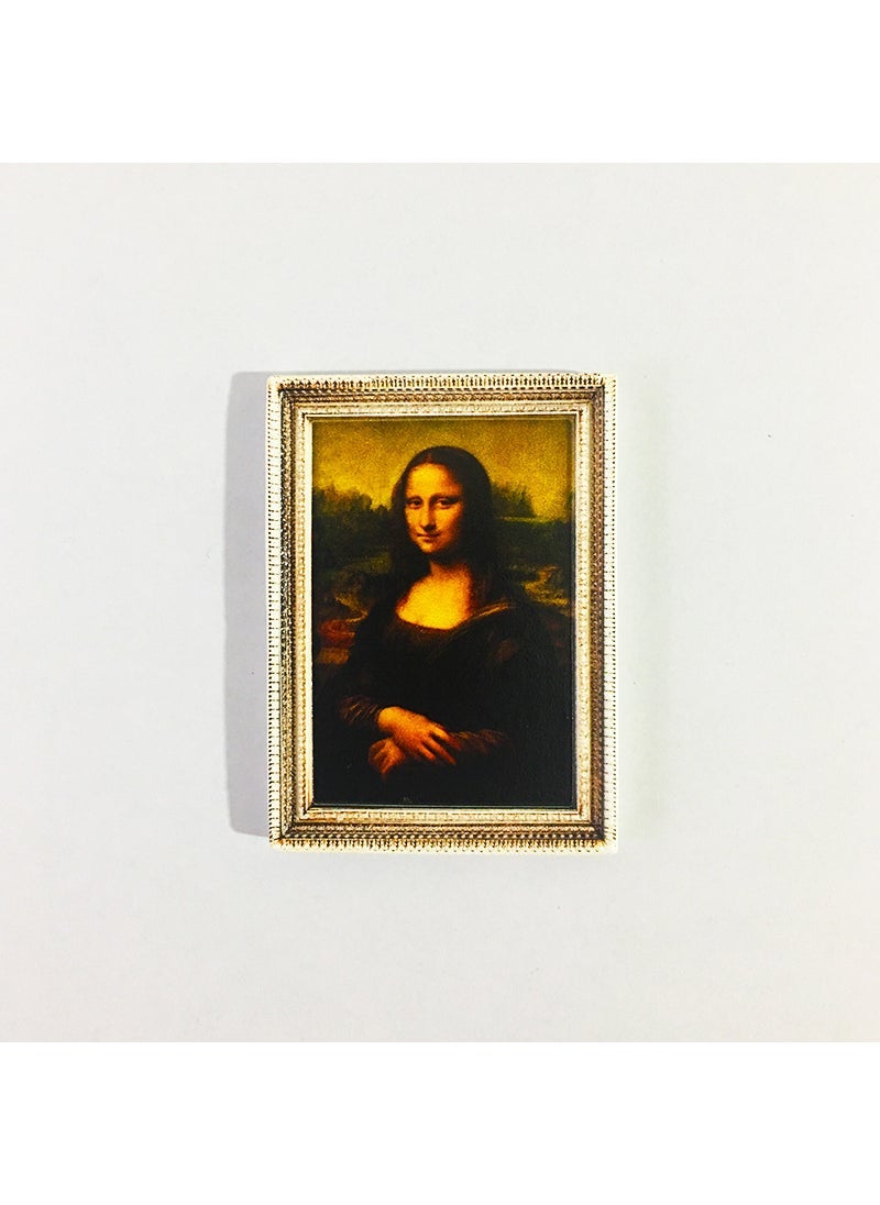 3D Classic Art Fridge Magnets Resin Retro Frame-Mona Lisa