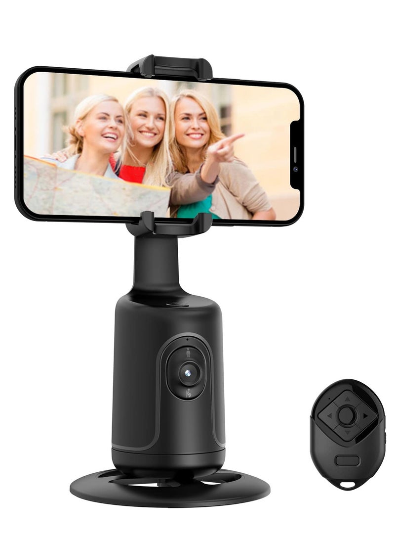 Smart 360° Auto Face Tracking Gimbal Desktop Selfie Stabilizer Robot Cameraman with Adjustable Lens Stable Base Phone Holder for Smartphone Vlog Live Streaming Video Chat