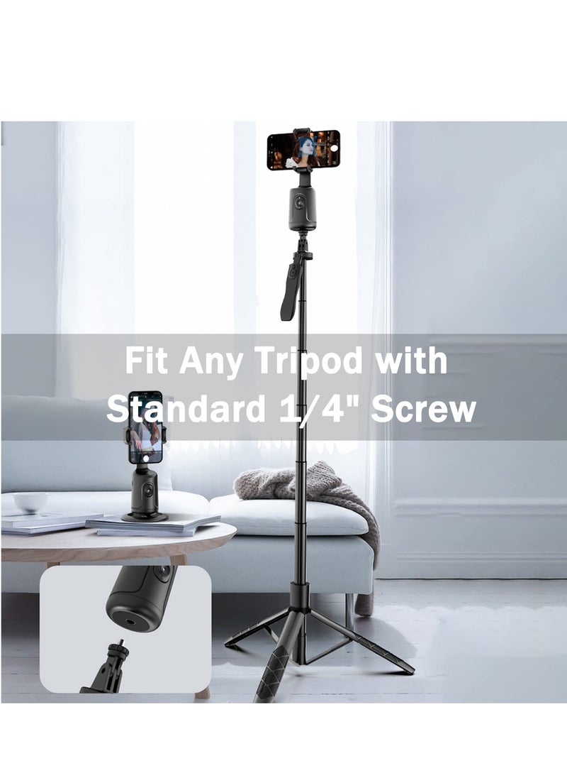 Smart 360° Auto Face Tracking Gimbal Desktop Selfie Stabilizer Robot Cameraman with Adjustable Lens Stable Base Phone Holder for Smartphone Vlog Live Streaming Video Chat