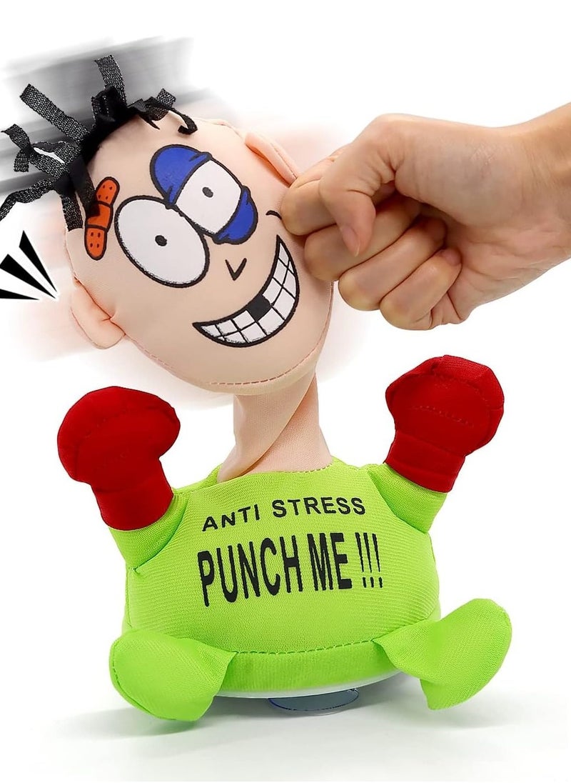 Punch Me Anti-Stress Plush Doll | Funny Screaming Stress Relief Toy for Kids & Adults | Interactive Emotional Vent Doll with Sound | Desktop Punching Bag for Office & Home | Unique Gift for Stress Relief