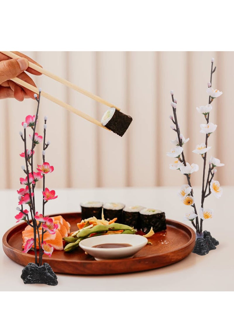 Artificial Flowers for Decoration, 4PCS Artificial Fake Flowers for Centerpiece Table Decorations, Faux Flower Floral for Wedding Centerpiece Home Decoration