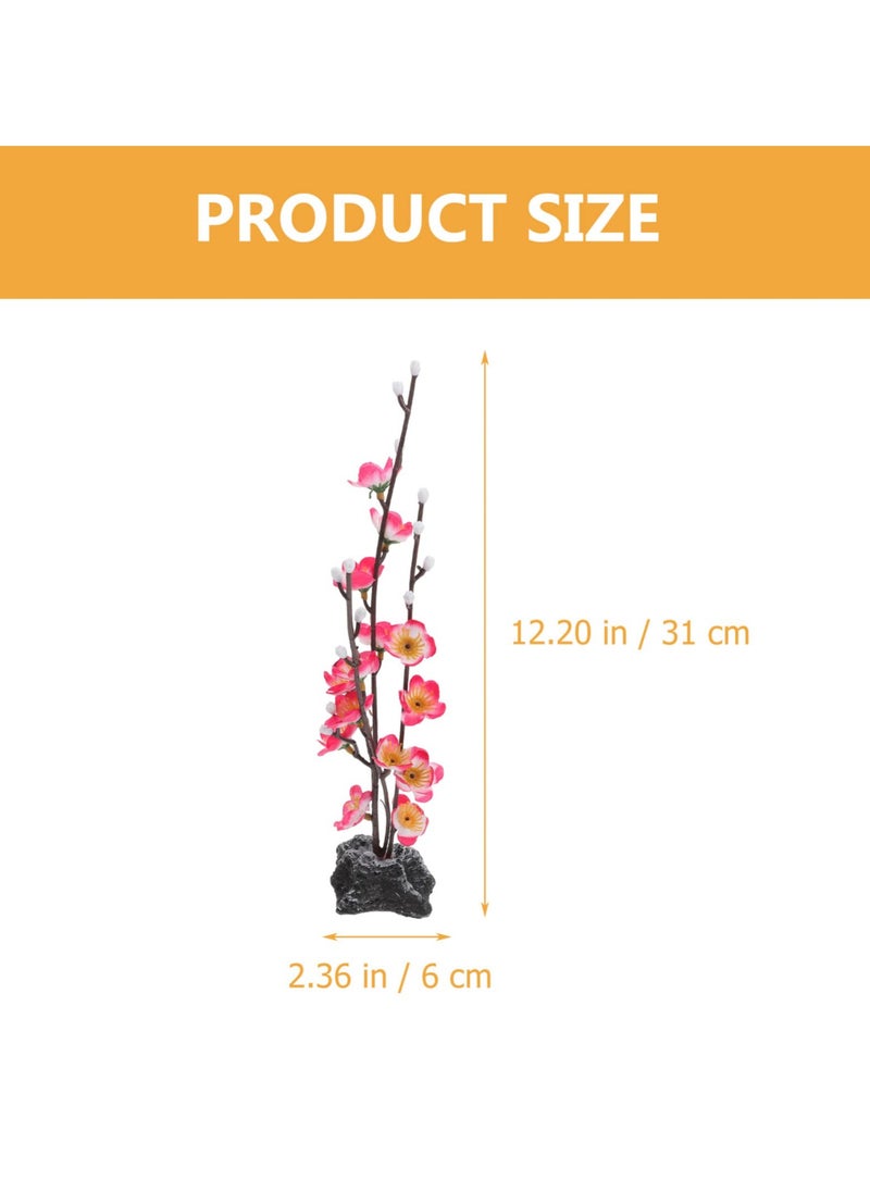 Artificial Flowers for Decoration, 4PCS Artificial Fake Flowers for Centerpiece Table Decorations, Faux Flower Floral for Wedding Centerpiece Home Decoration