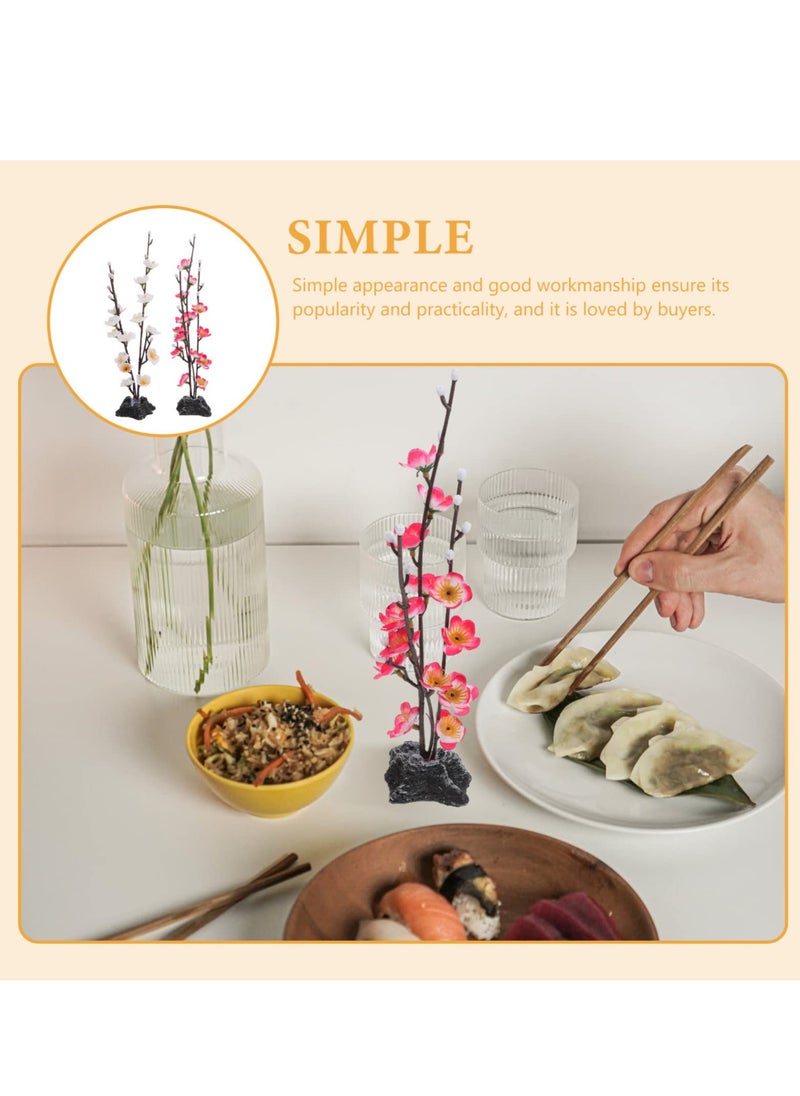 Artificial Flowers for Decoration, 4PCS Artificial Fake Flowers for Centerpiece Table Decorations, Faux Flower Floral for Wedding Centerpiece Home Decoration
