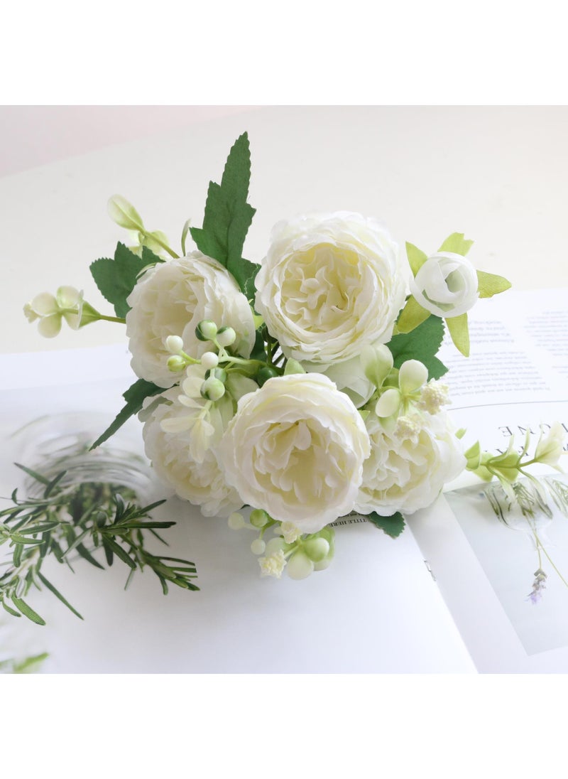 1 Bouquet Of Fake Flowers Simulation Bouquet Of Plastic Holding Bouquet Of Roses Home Furnishings Flower Decoration Wedding Photography Props