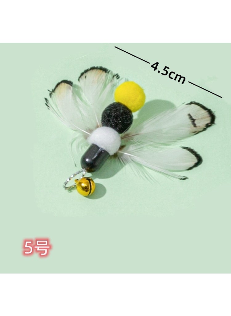 New cat stick simulation insect replacement head small flying insect cat stick pet supplies cat toy manufacturers wholesale