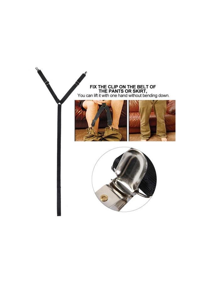 Clip and Pull Dressing Aid Strap Pants Wearing Belt Assist Aids Trousers Pulling Helper for Elderly, Seniors No Bending Daily Living Dressing Aid