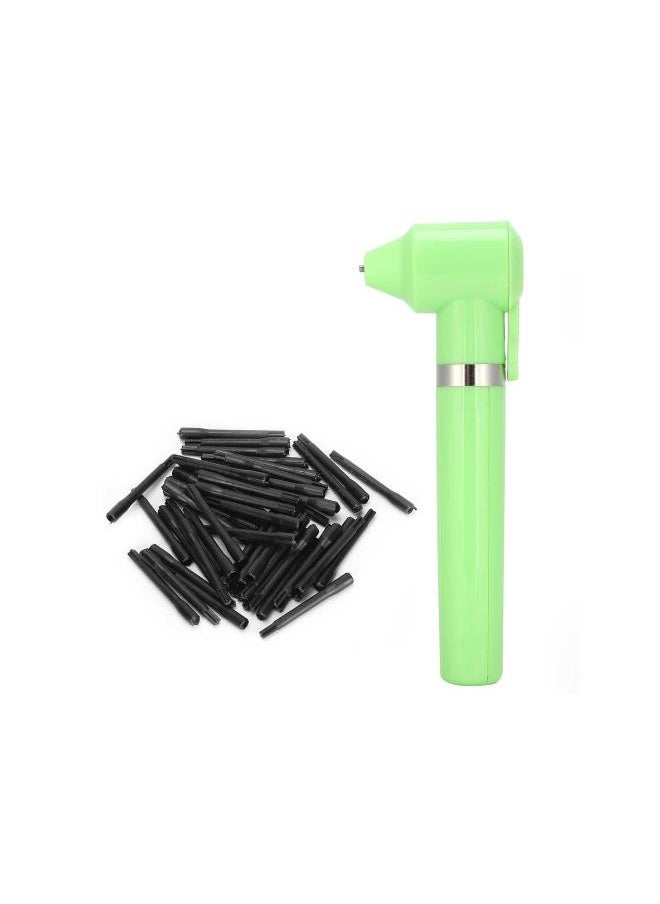 Tattoo Ink Mixer - Electric Tattoo Pigment Mixer Machine Makeup Eyebrow Color Ink Agitator Machine with 50pcs Mixing Sticks for Microblading Tattoo Supplies(green)