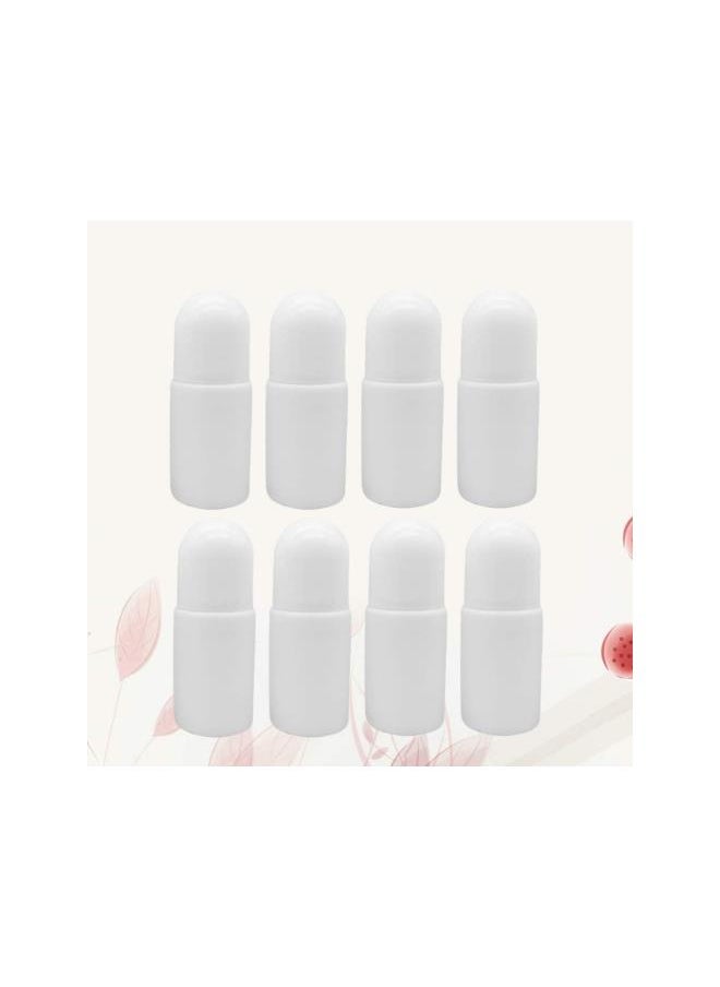 20pcs 50ML Plastic Roller Bottles for Essential Oils Empty Refillable Roll on Bottles Reusable Leak-Proof DIY Deodorant Containers with Plastic Roller Ball(White)