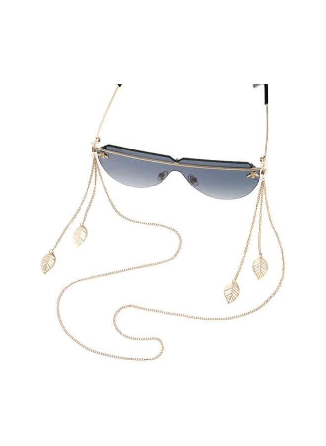 2Pcs Gold Fashion Glasses Chains for Women Leaf Shape Sunglasses Chains Eyeglass Chains Holder Anti-Lost Glasses Chain for Girls Women