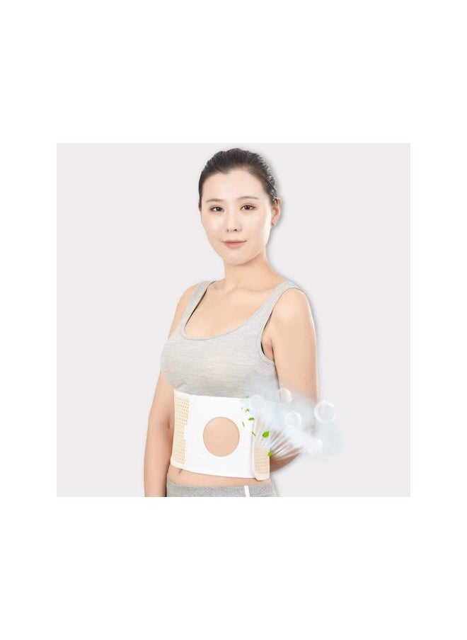 Uriel Abdominal Ostomy Belt Ostomy Abdominal Binder for Post-Operative Care After Colostomy Ileostomy Surgery Size S