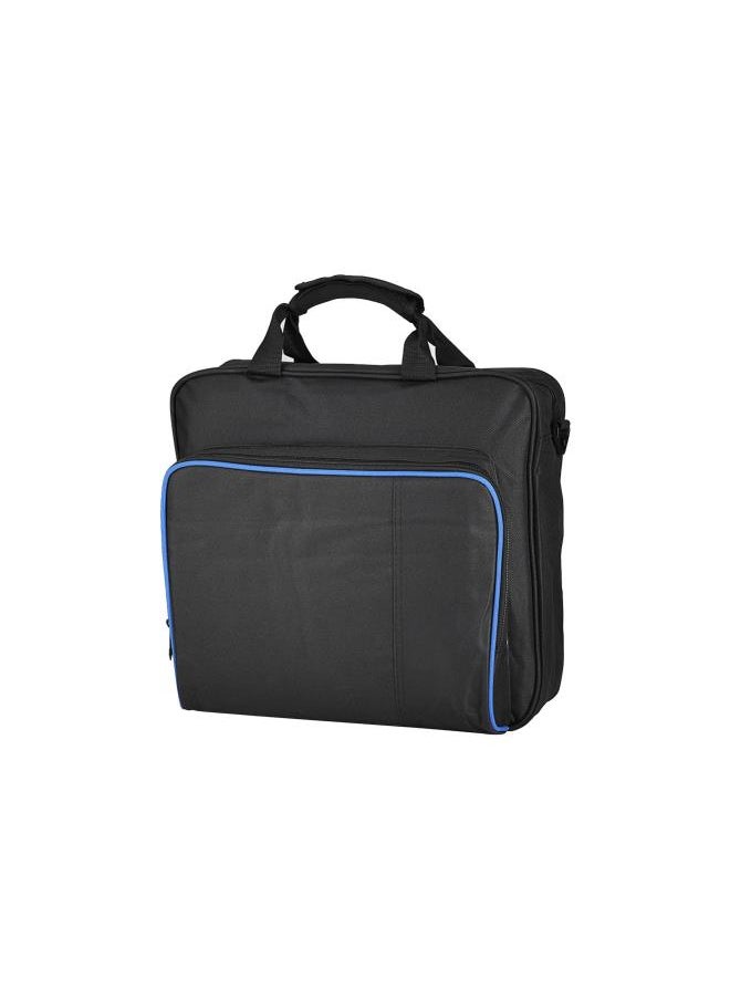 Carry Bag for PS4 Pro, Waterproof Shockproof Carrying Case Bags Portable Travel Carrying Shoulder Bag Multifunctional Game System and Accessories Protective Storage Case Black