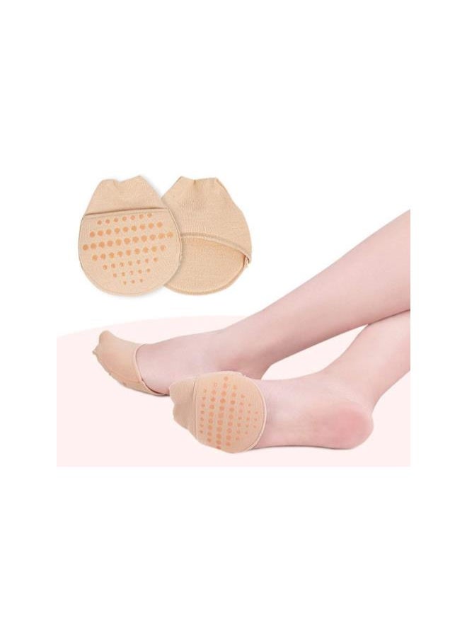 2 Pair Ball of Foot Pads Half Socks Metatarsal Cushion Pad for Metatarsalgia Arthritis