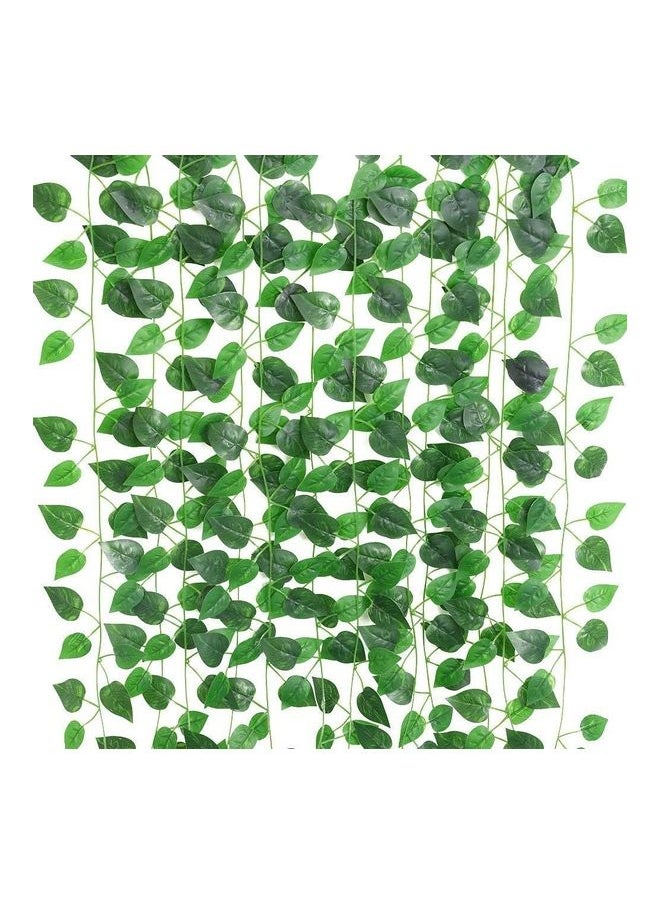 12-Piece Artificial Hanging Ivy Leaves multicolour 230cm