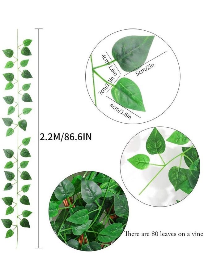 12-Piece Artificial Hanging Ivy Leaves multicolour 230cm