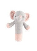 1 x 5 pcs Cute Xixia Bear Baby Rattle Soothing Sleep Toy Gray pink baby elephant beep stick