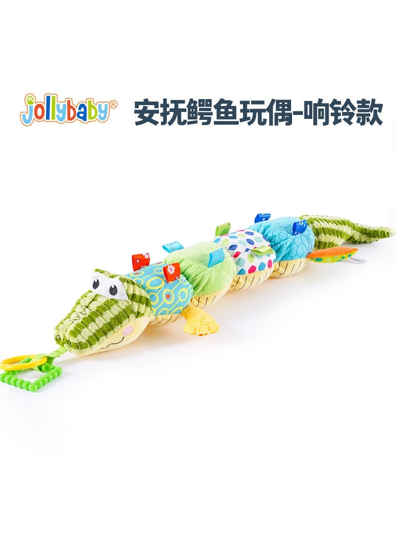 Jollybaby Soothing Sleep Toy, Height Measurement Doll Baby 0-1 Calming crocodile doll (Bell)