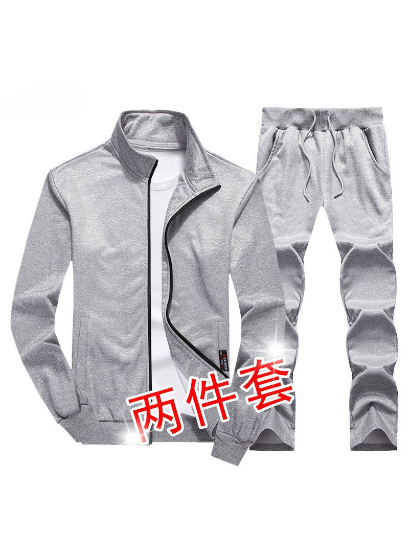 Mens Casual Sports Tracksuit Autumn Winter Set Black