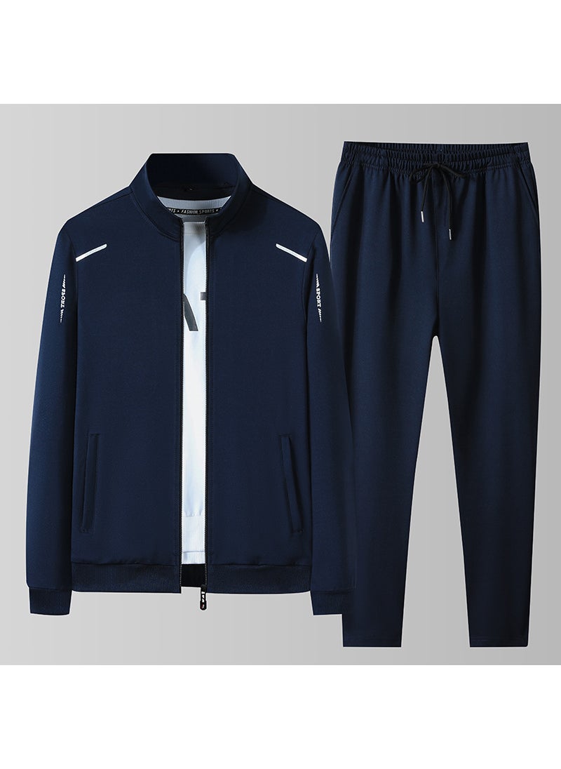 Autumn Casual Sports Tracksuit Men Grey