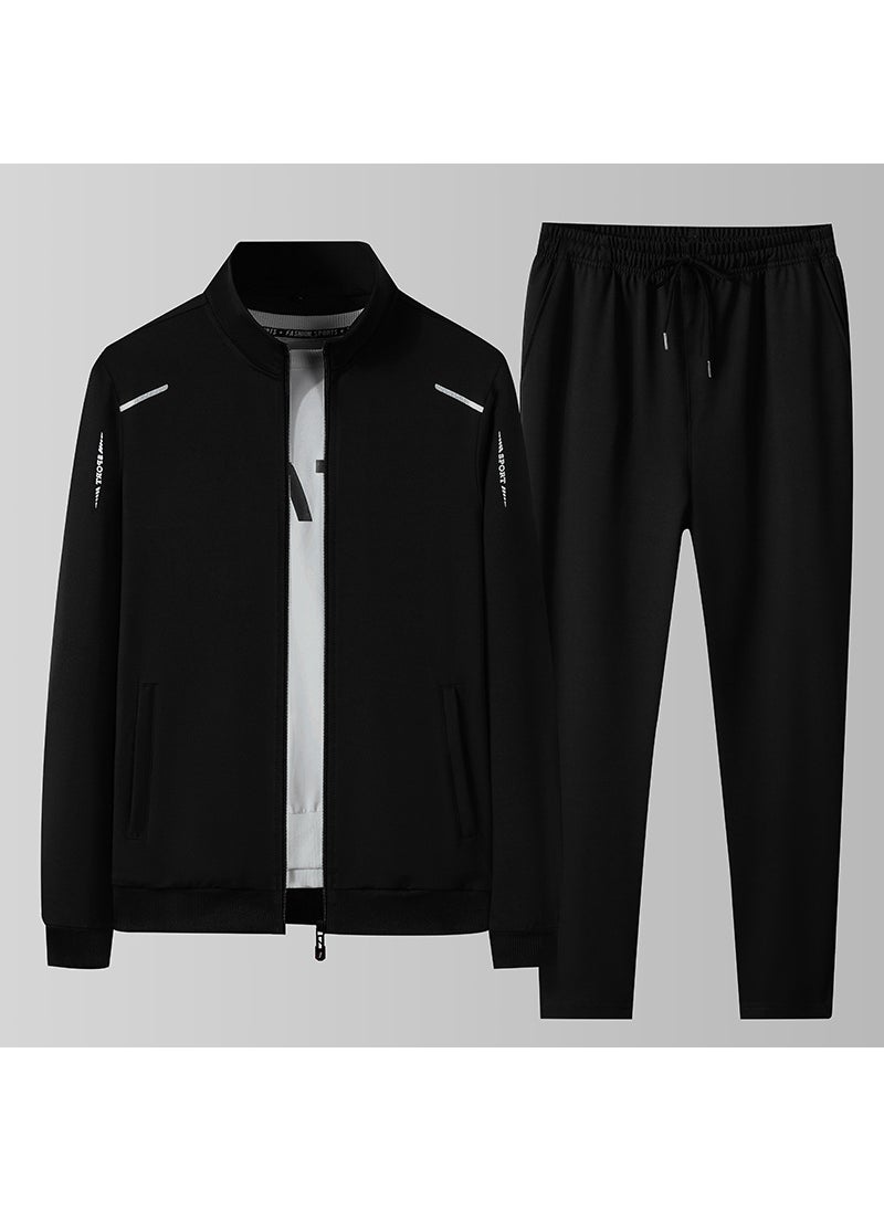 Autumn Casual Sports Tracksuit Men Grey