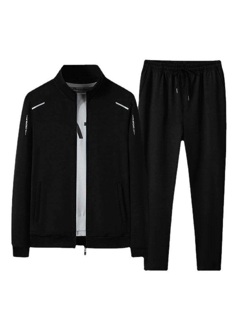 Autumn Casual Sports Tracksuit Men Grey