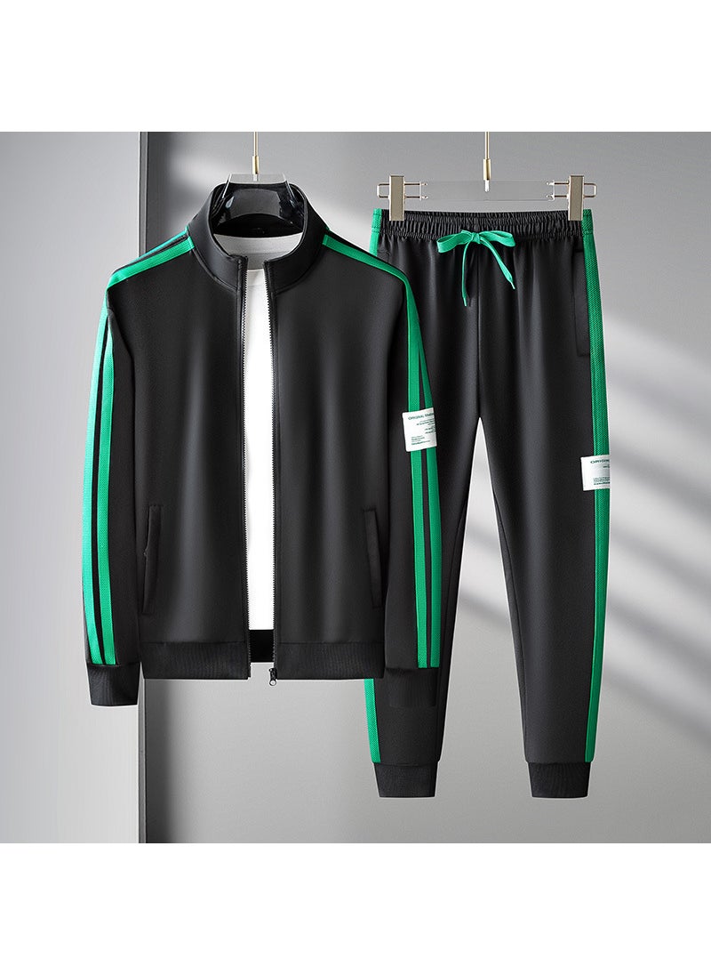 2022 Mens Autumn Sportswear Tracksuit Set Green