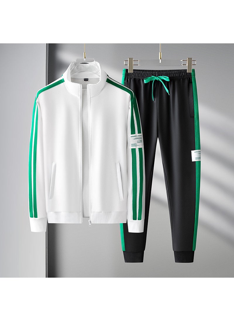 2022 Mens Autumn Sportswear Tracksuit Set Green