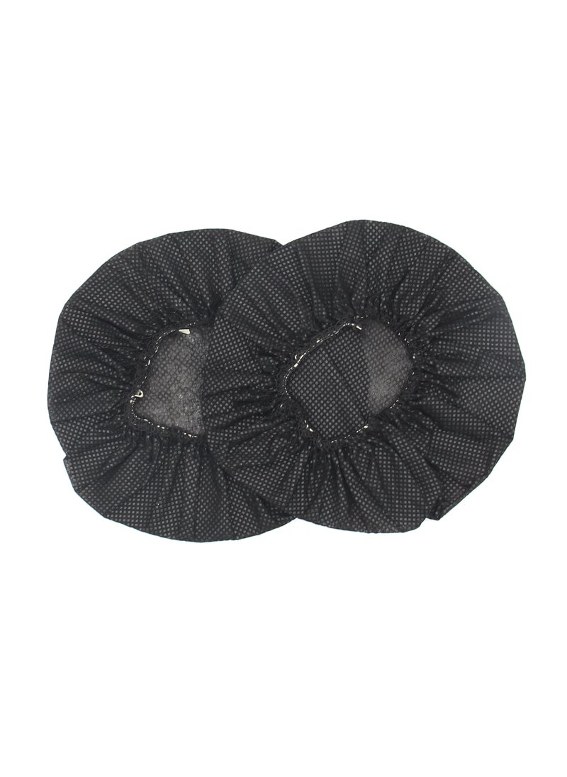 1 x 5 pcs Disposable Gaming Headset Covers Breathable Black bulk (100 pack) 10cm-12cm