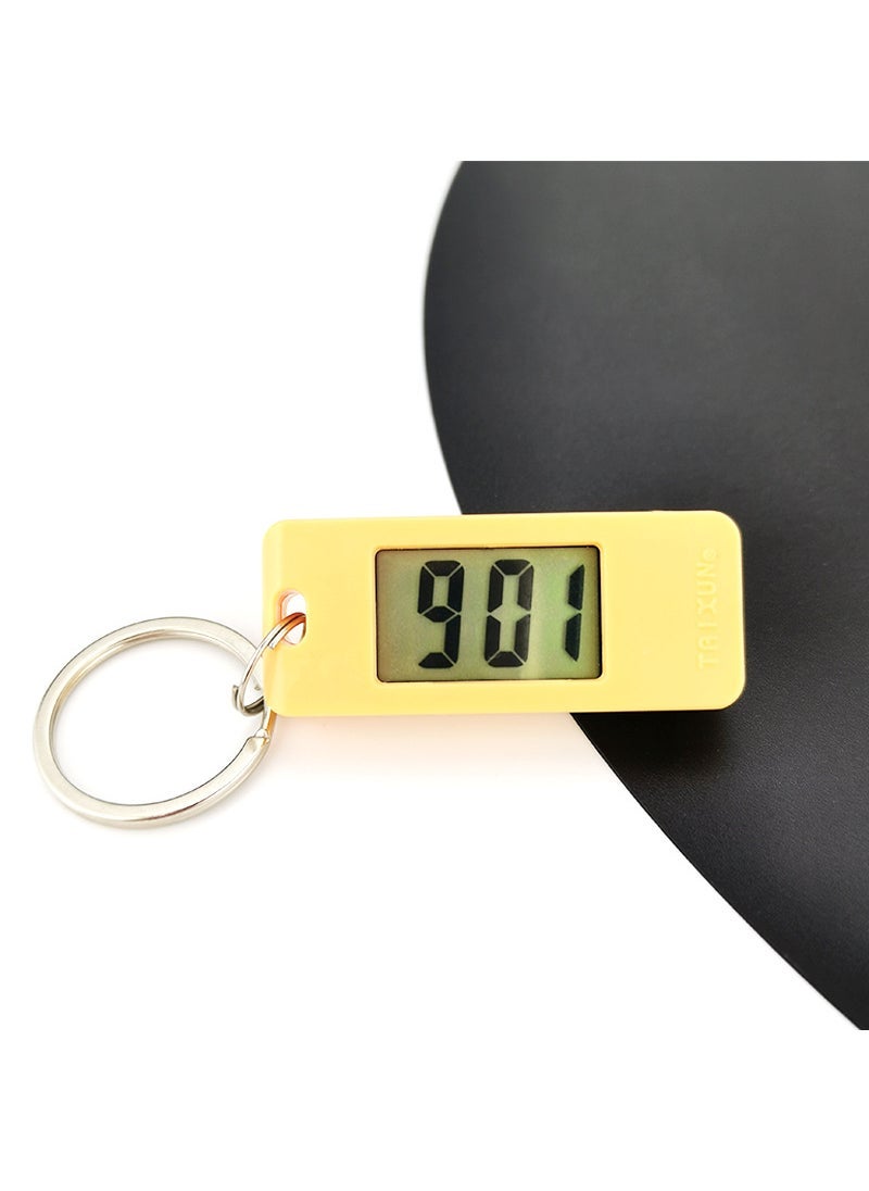 Creative Candy Color Keychain Watches for Students Yellow 028